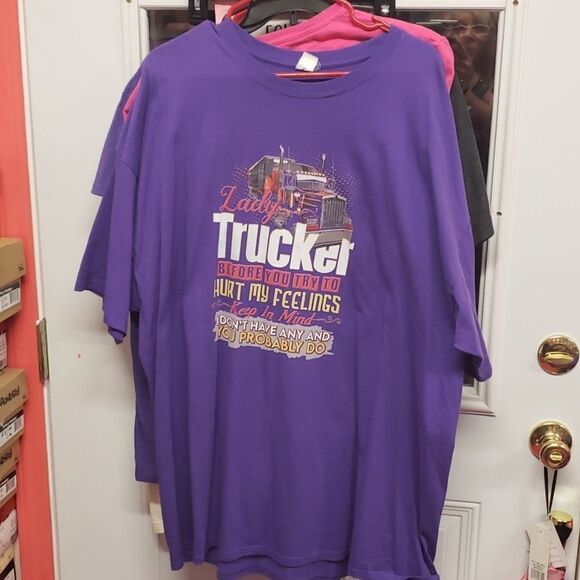 Lady Trucker graphic Tee size 3x EUC - Picture 2 of 5
